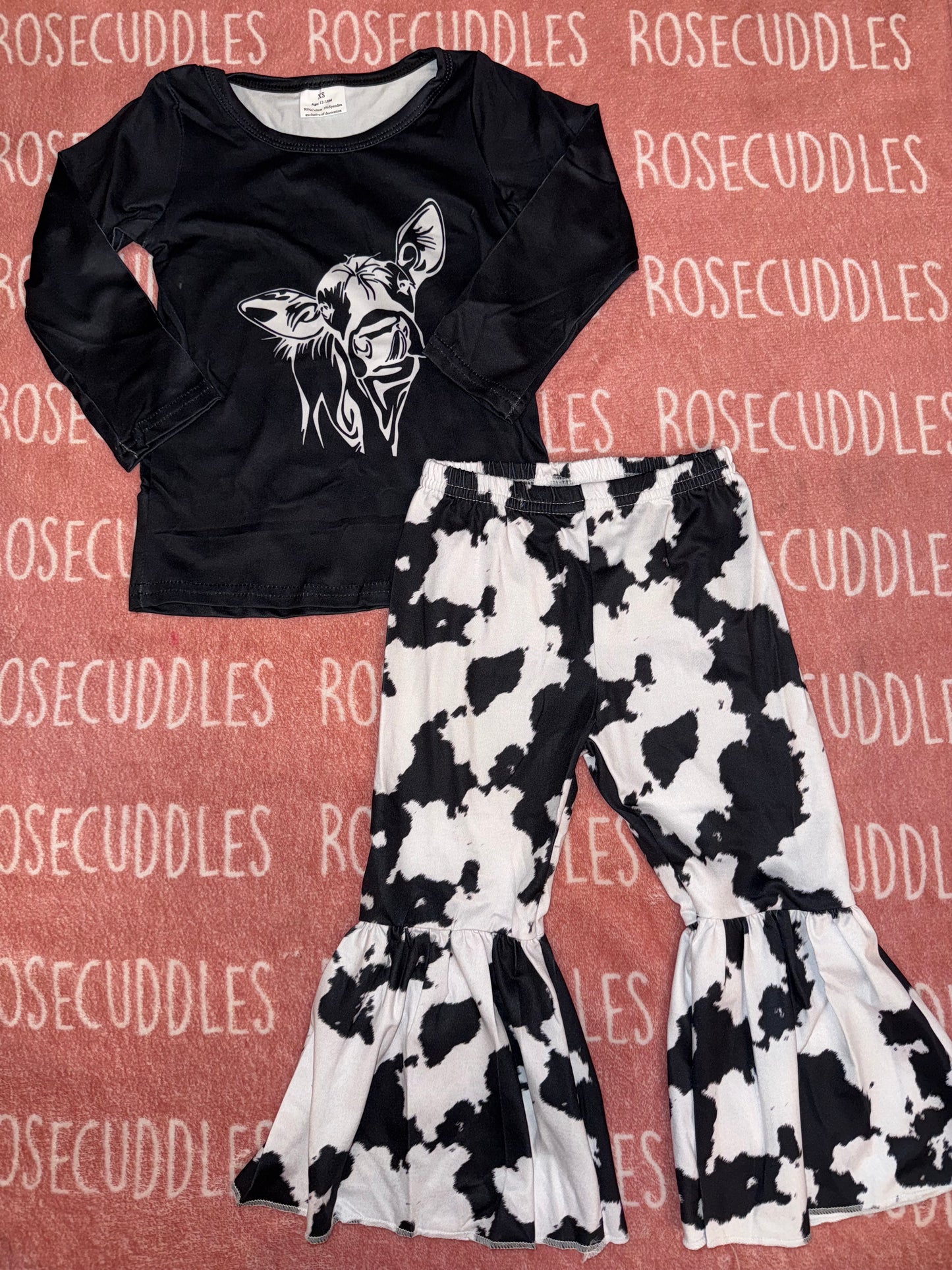 Cow Print Bellbottoms