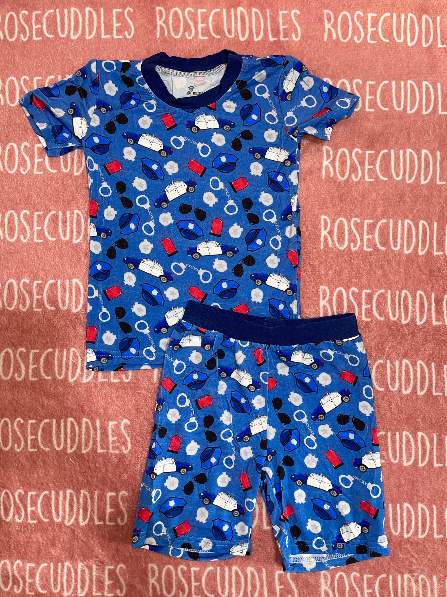 Police Bamboo Shorts Set