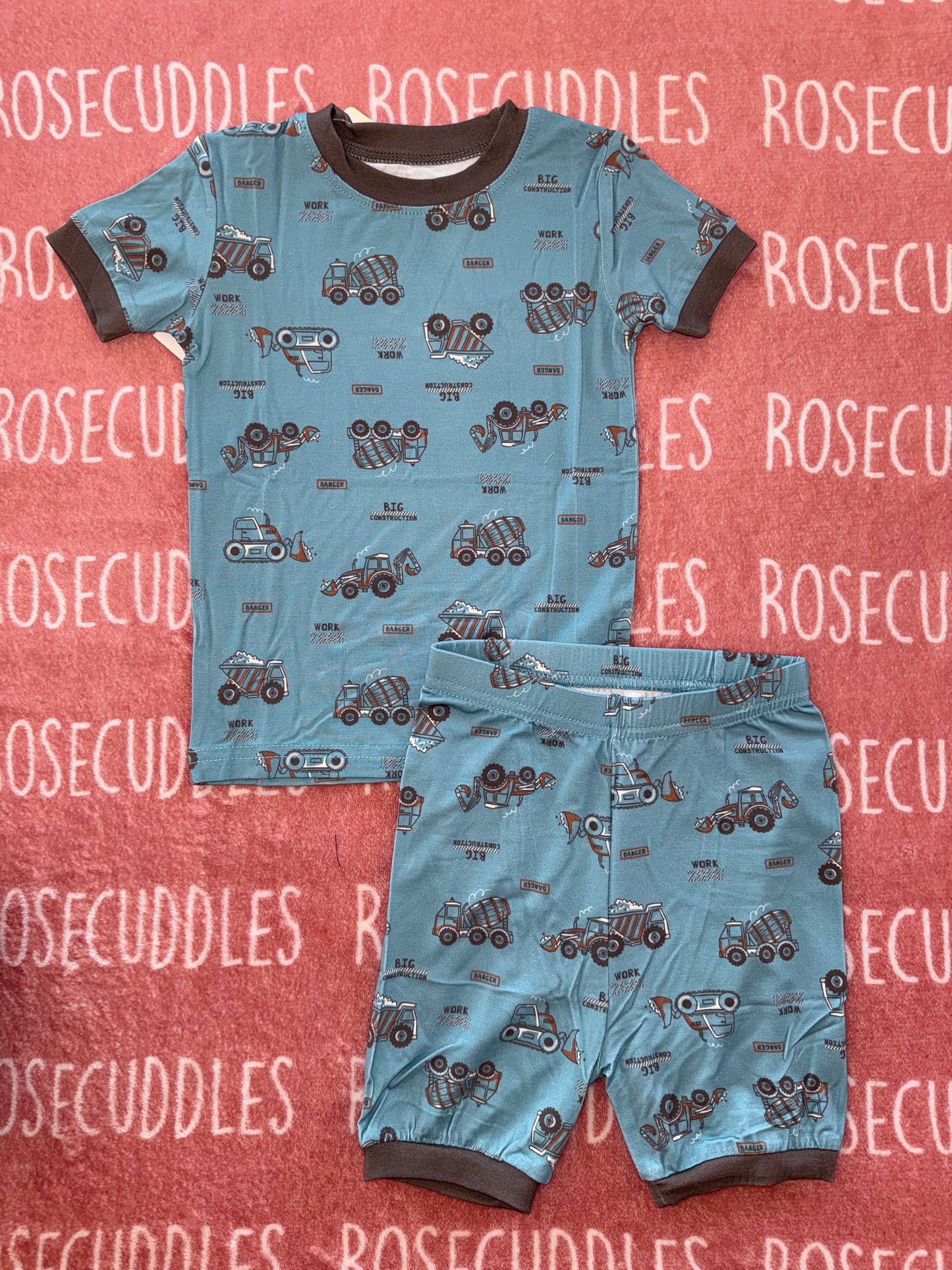 Construction Bamboo Shorts Set