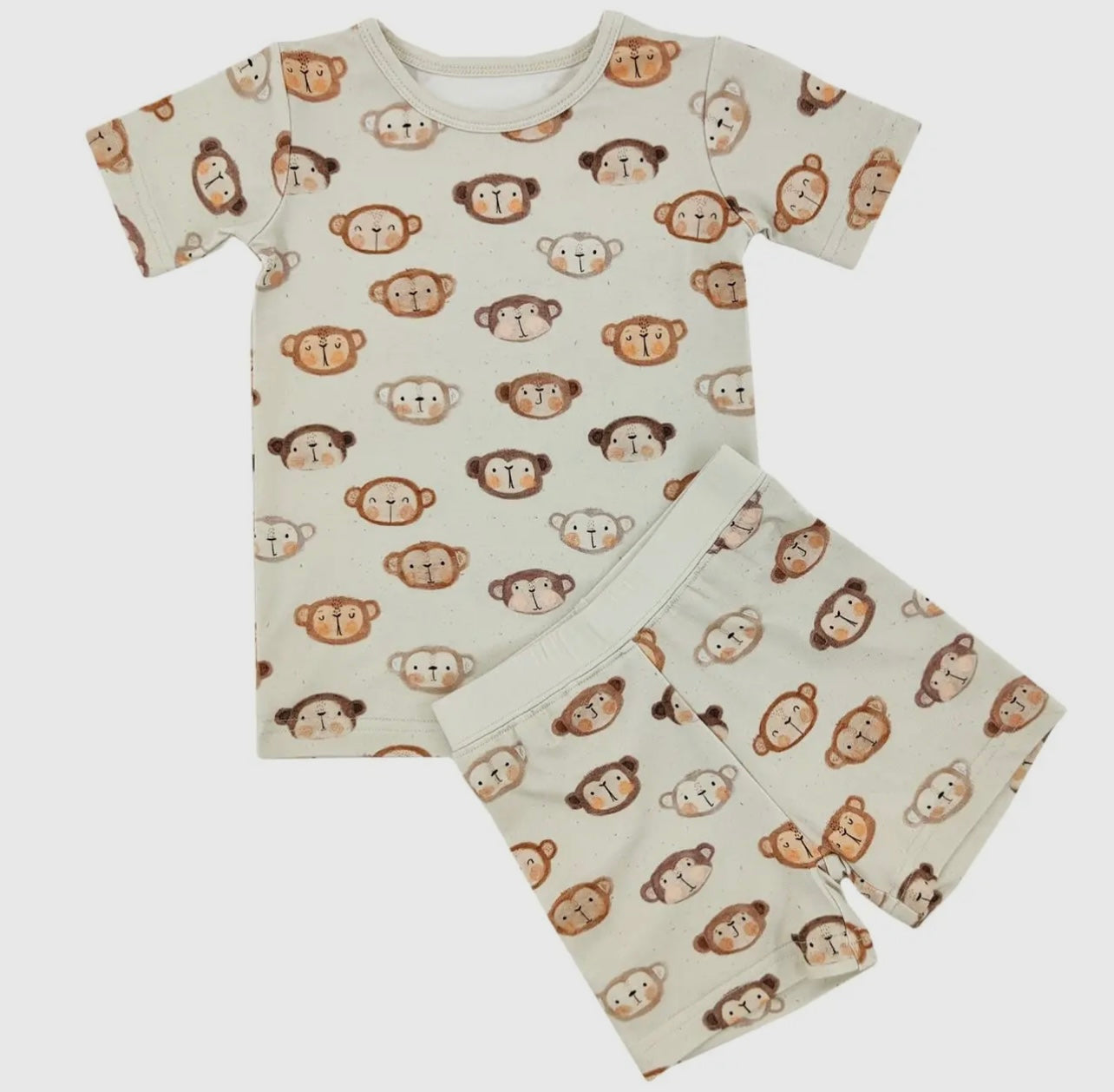 Monkey Business Bamboo Shorts Set