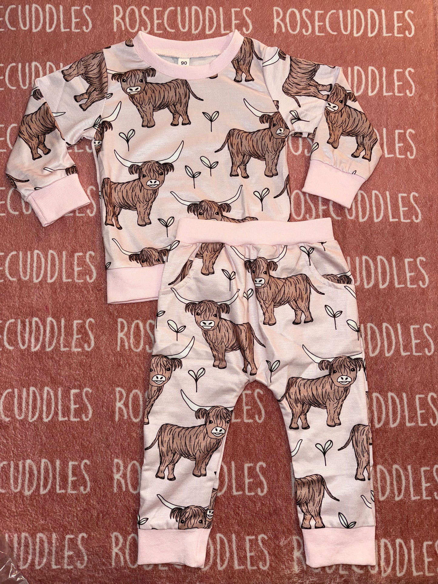 Pink Highland Jogger Set