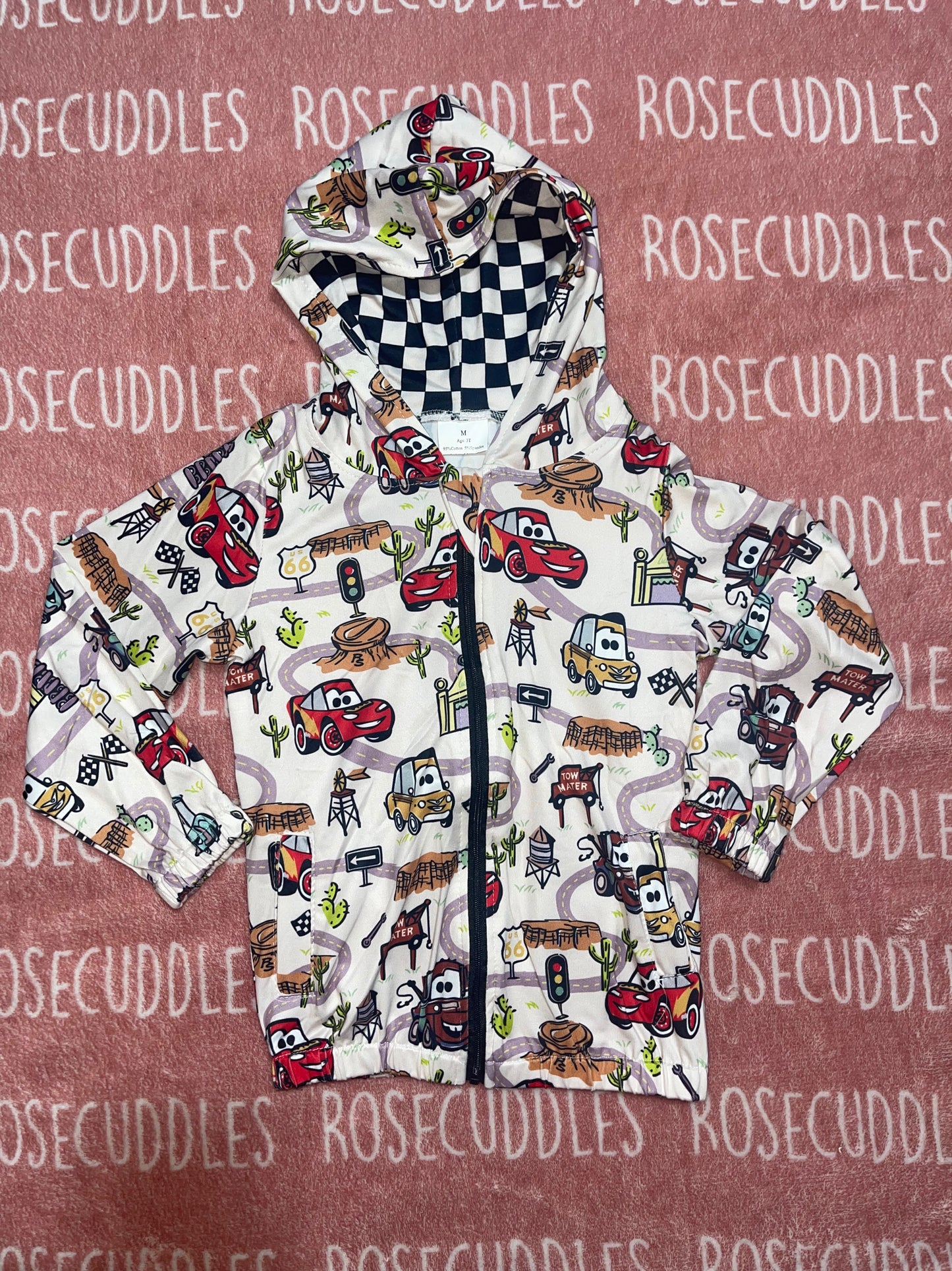 Car Zippered Hoodie