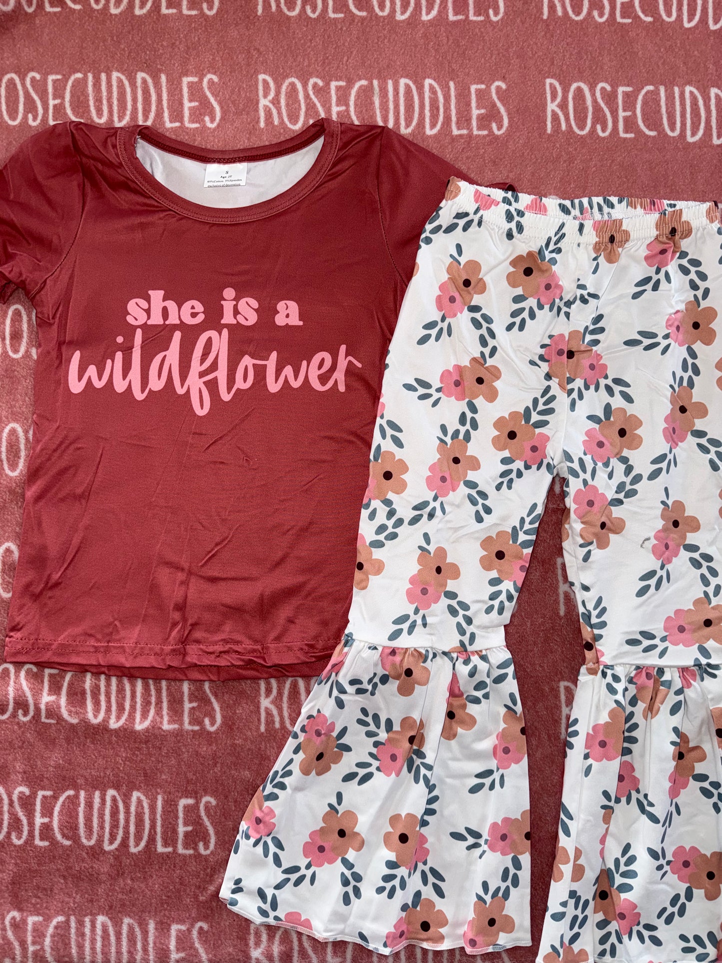 She is a WildFlower Bellbottom Set