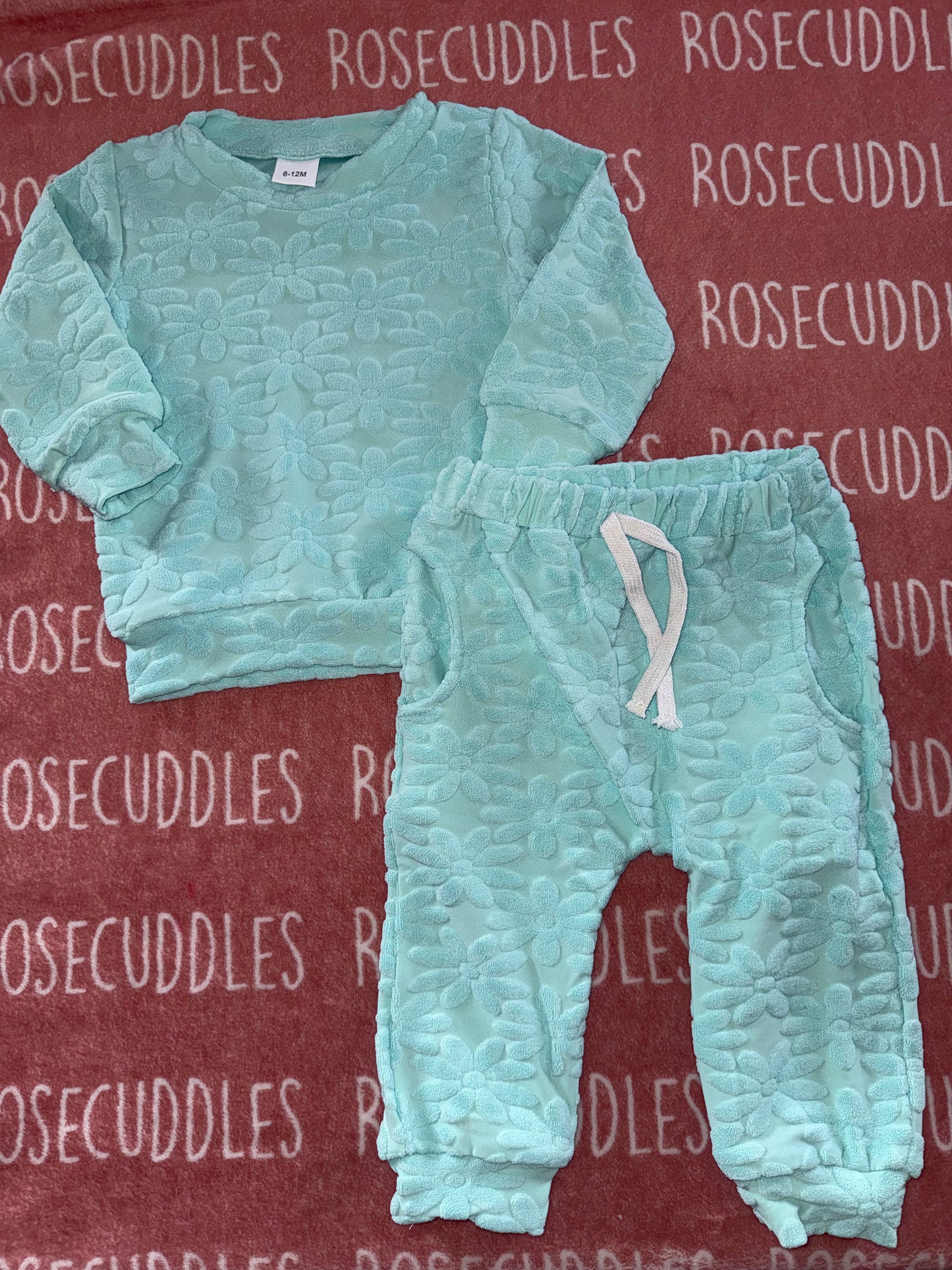 Teal Terry Set