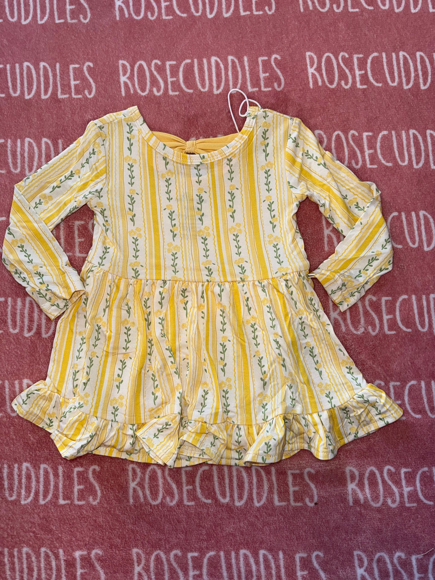 Yellow Bamboo Bodysuit Twirl