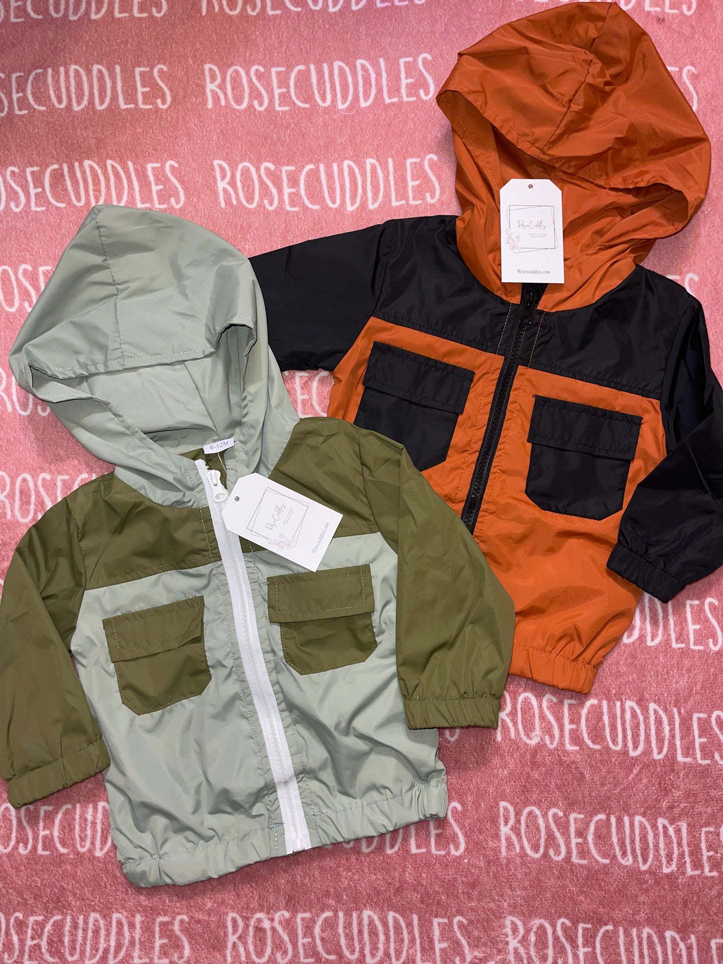 Green & Brown Rain Jackets