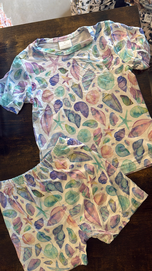 Shells Bamboo Shorts Set