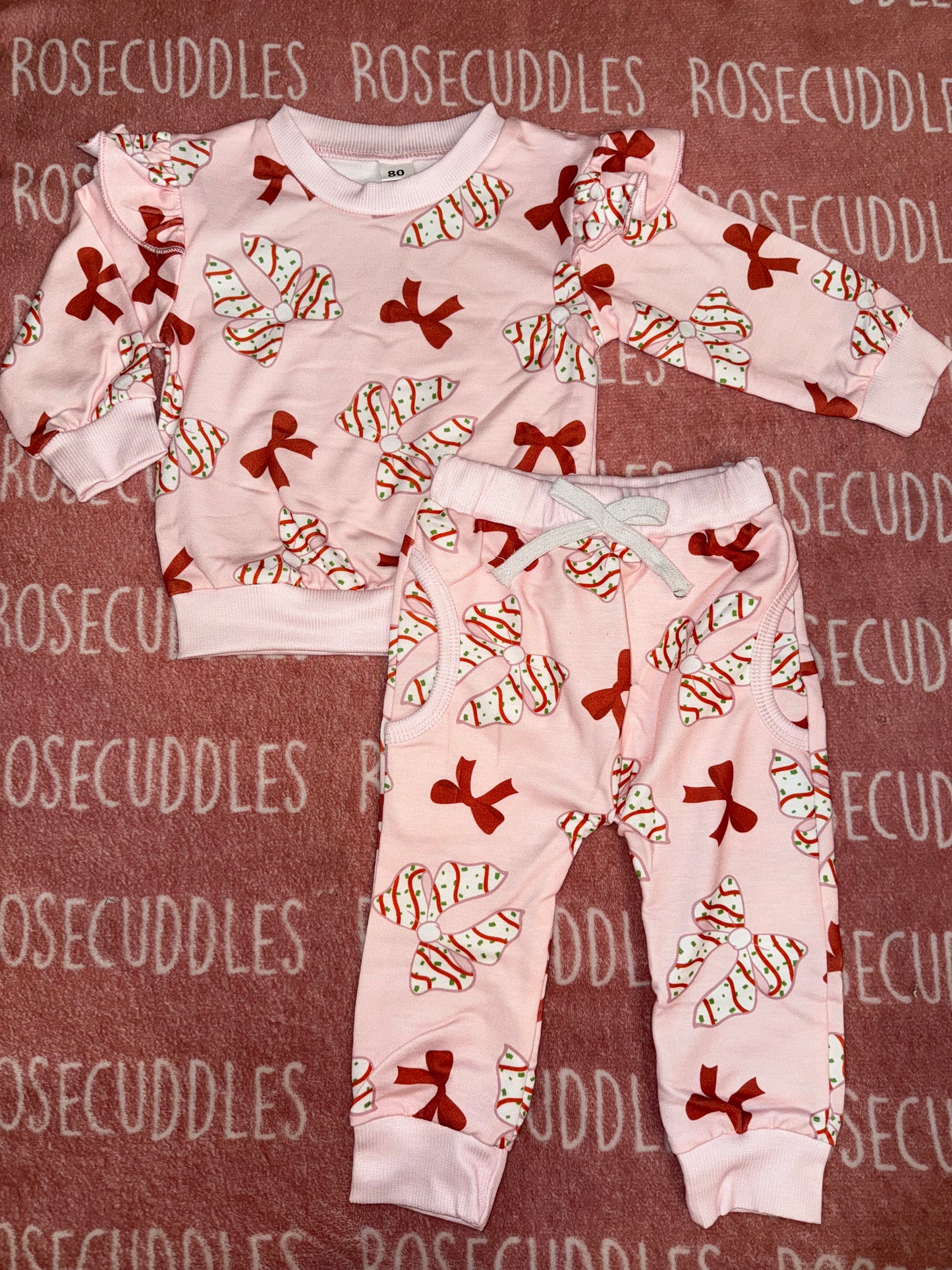 Bow Cakes Jogger Set