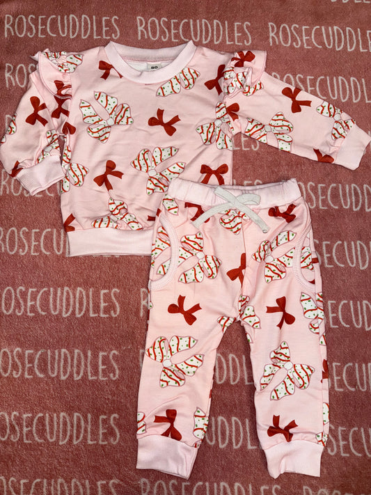 Bow Cakes Jogger Set