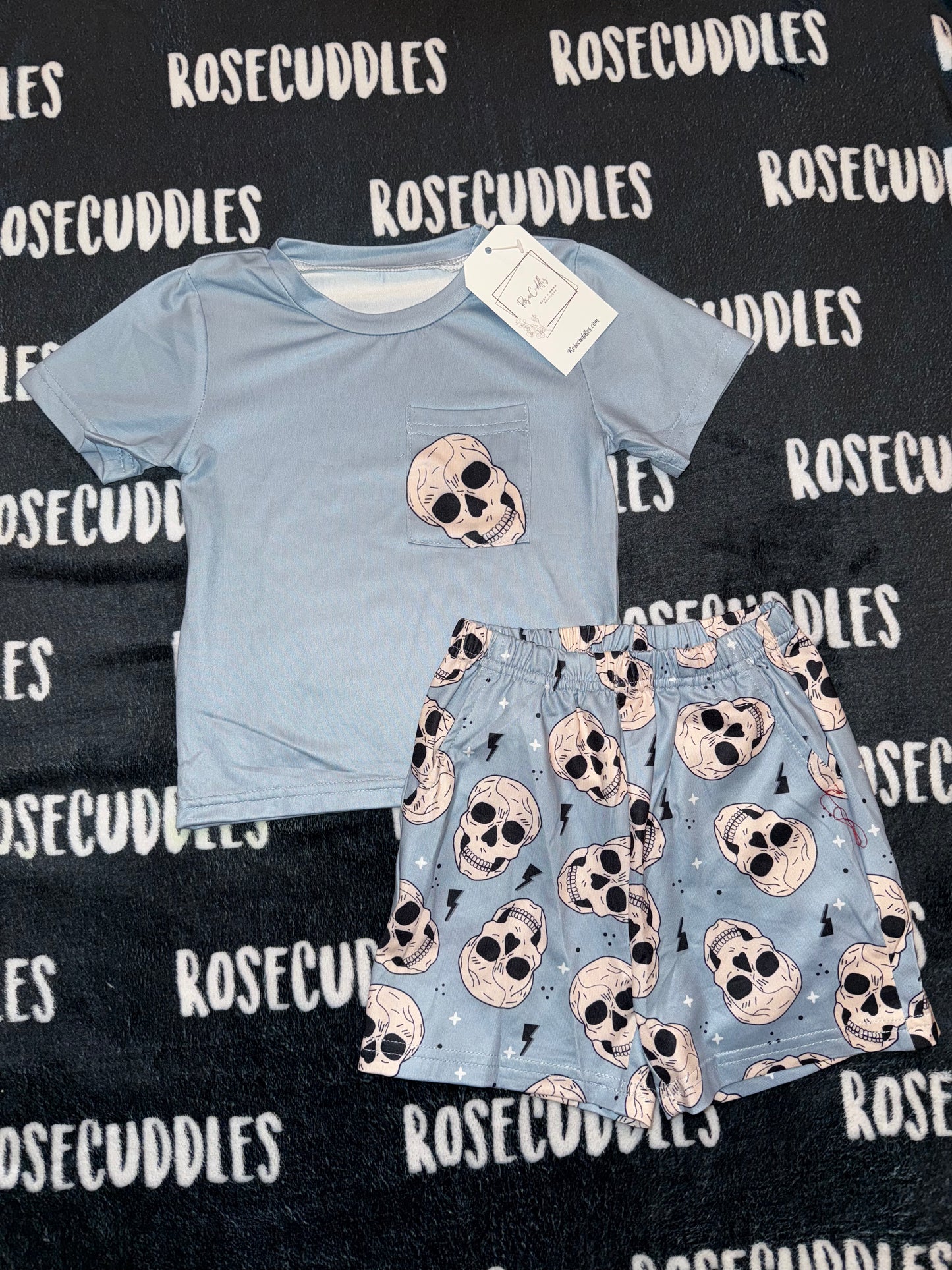 Skeleton Shorts Set