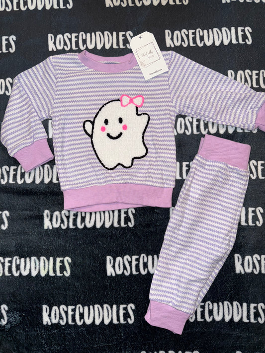 Waffled Purple Ghost Jogger Set