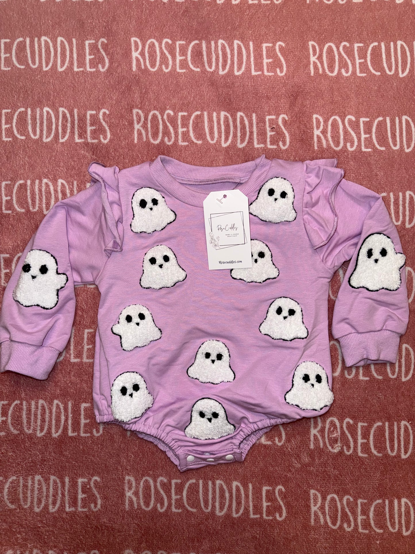 Purple Chenille Ghost Bubble