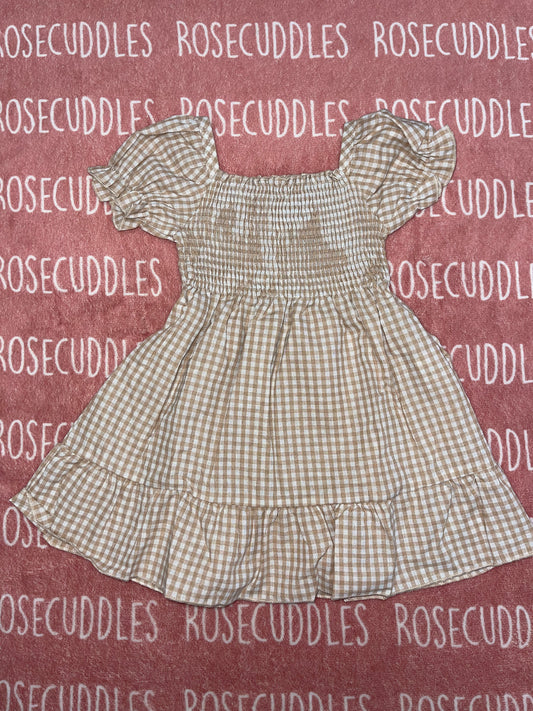 Linen Gingham Dress