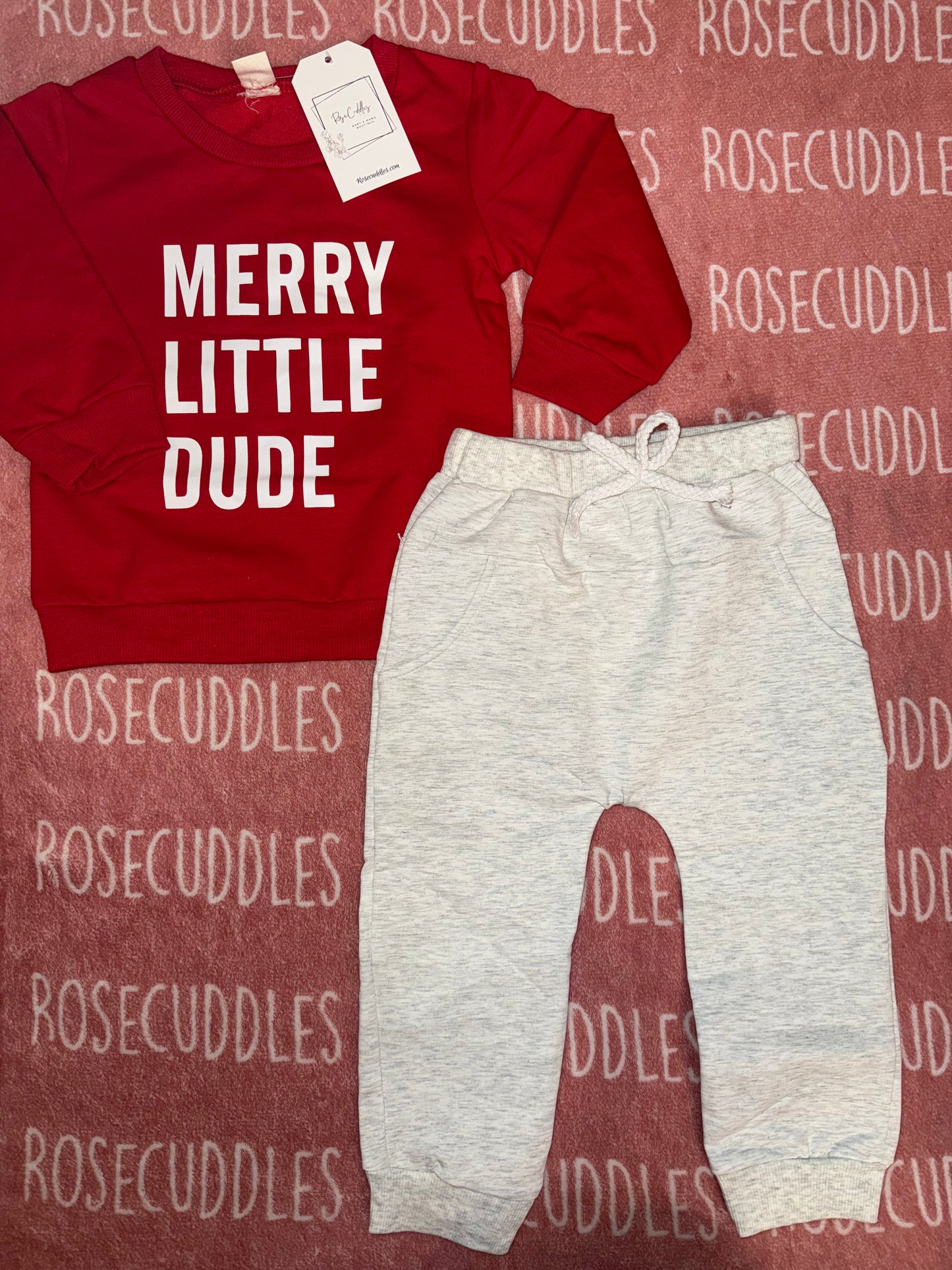Merry Little Dude Jogger Set