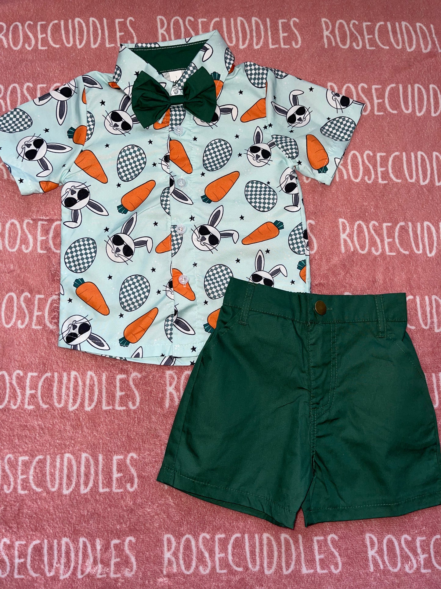 Cool Dude Bunny Shorts Set