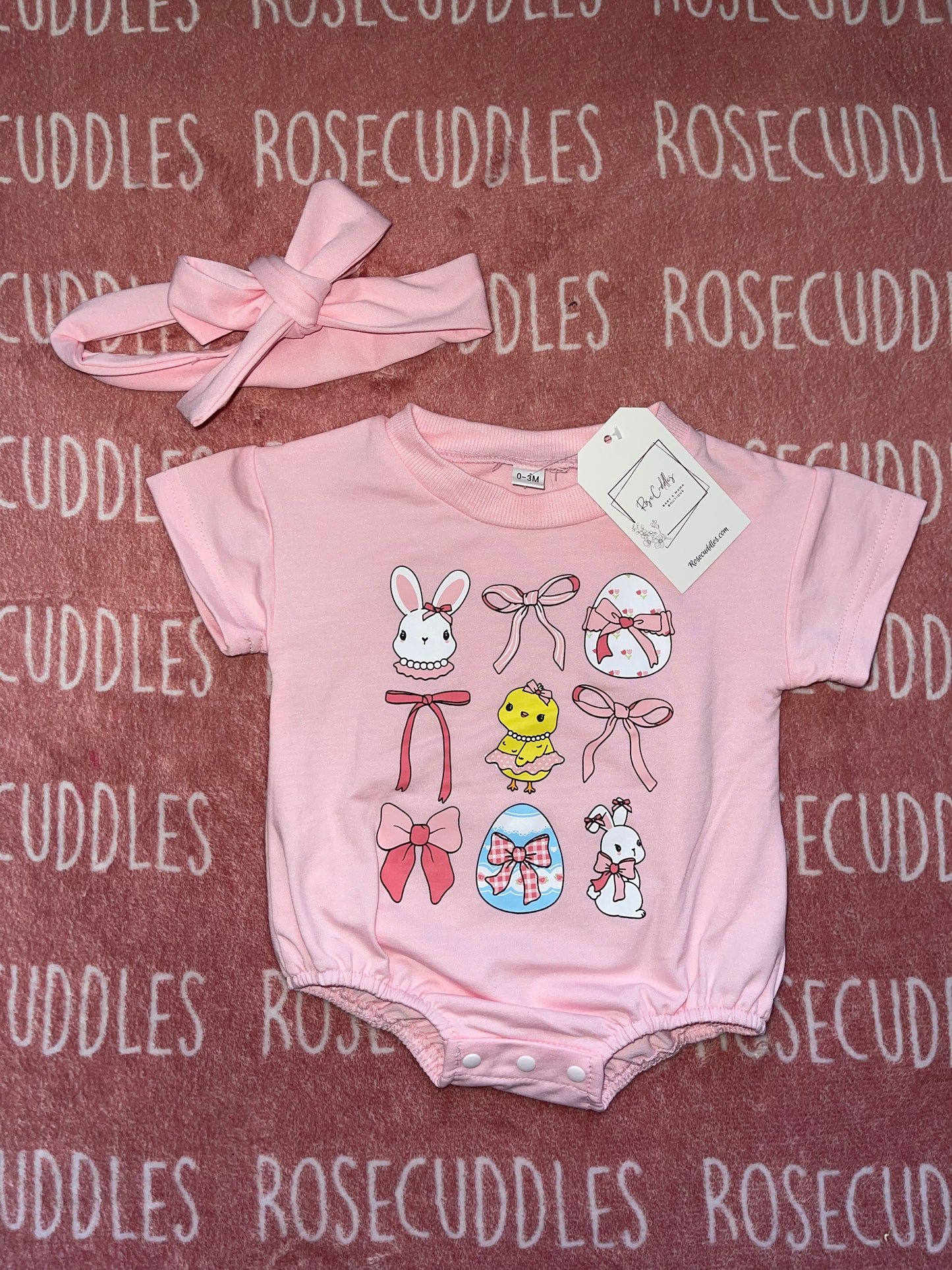 Bunny Bow Egg Onesie