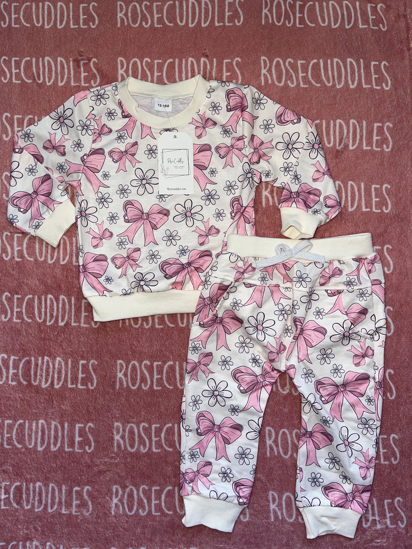 Coquette Bow Jogger Set