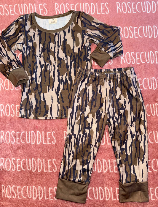 Camo Bamboo Blend Pajama Set