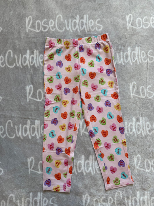 Valentine Hearts Bamboo Leggings