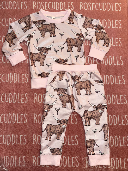 Pink Highland Jogger Set