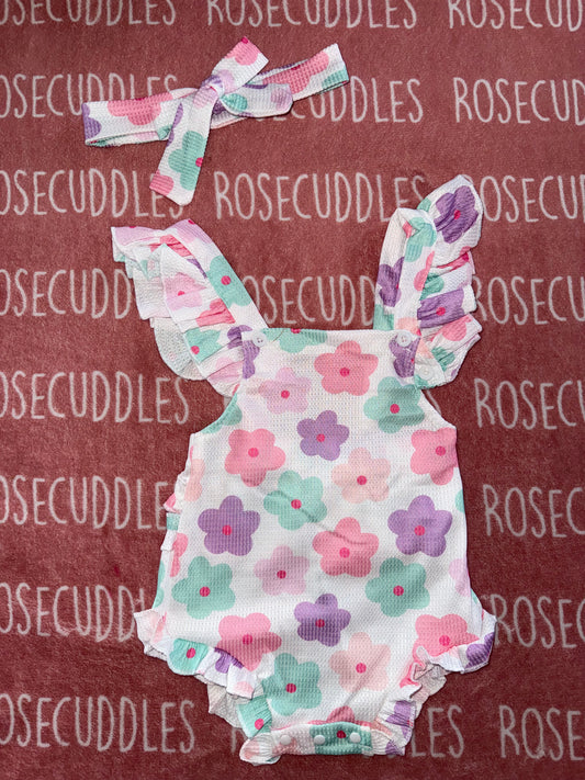 Pastel Daisy Bubble Romper