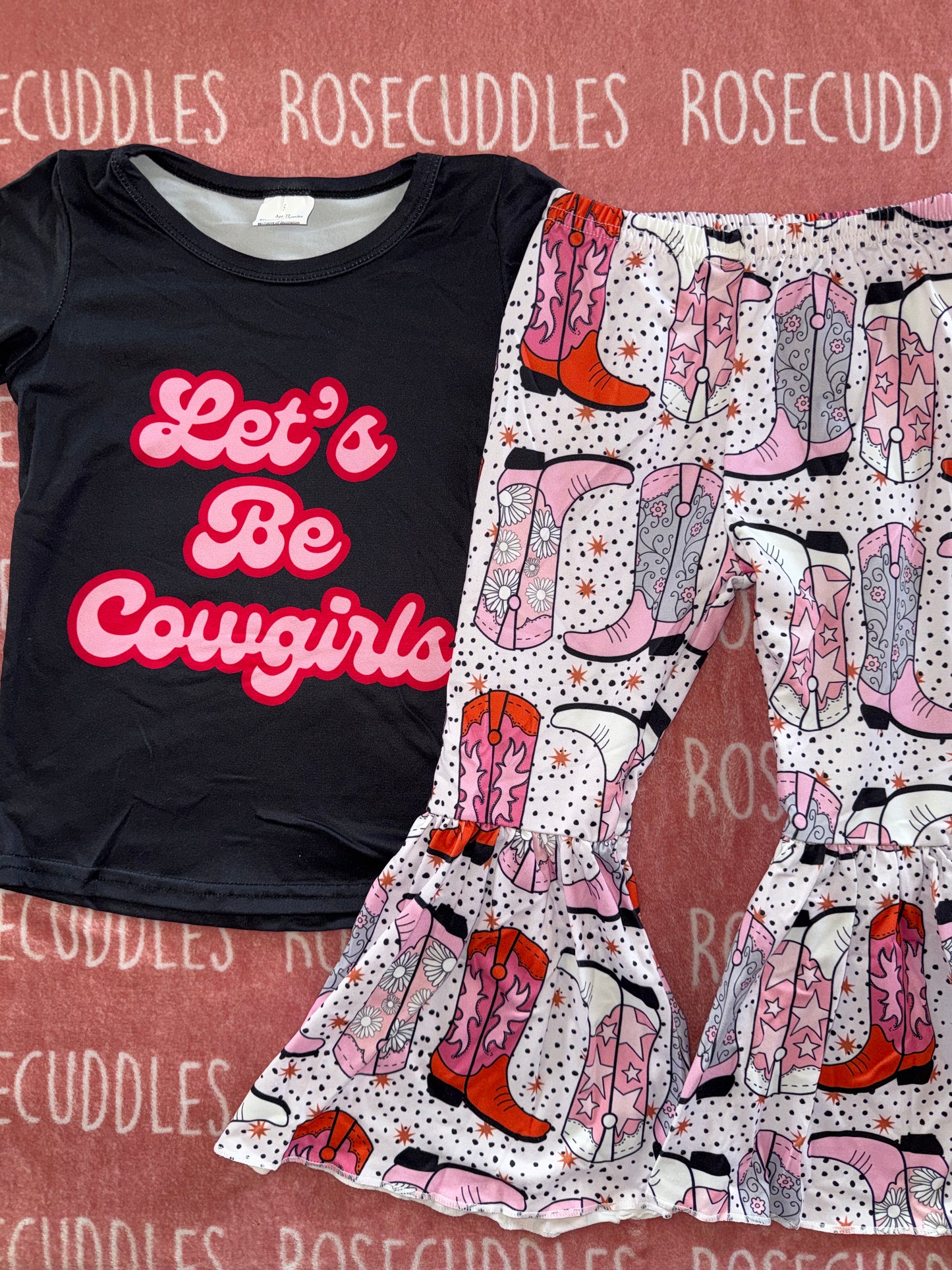 Lets Be A Cowgirl Bellbottoms Set