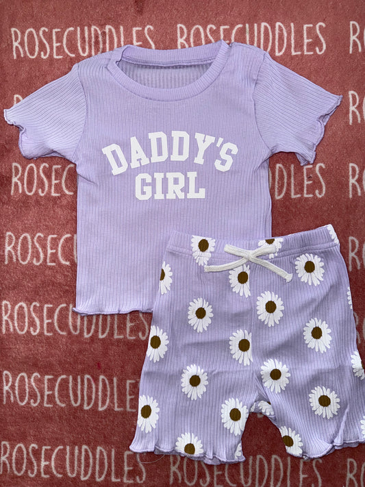 Daddy's Girl Shorts Set