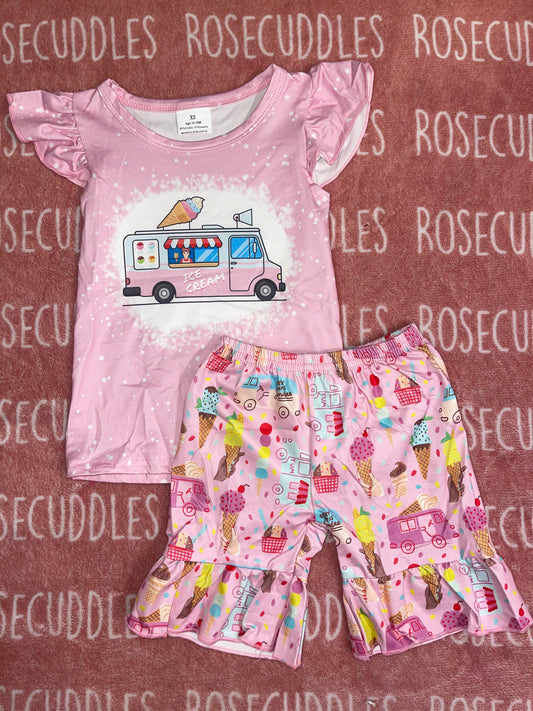 Ice Cream Shorts Set