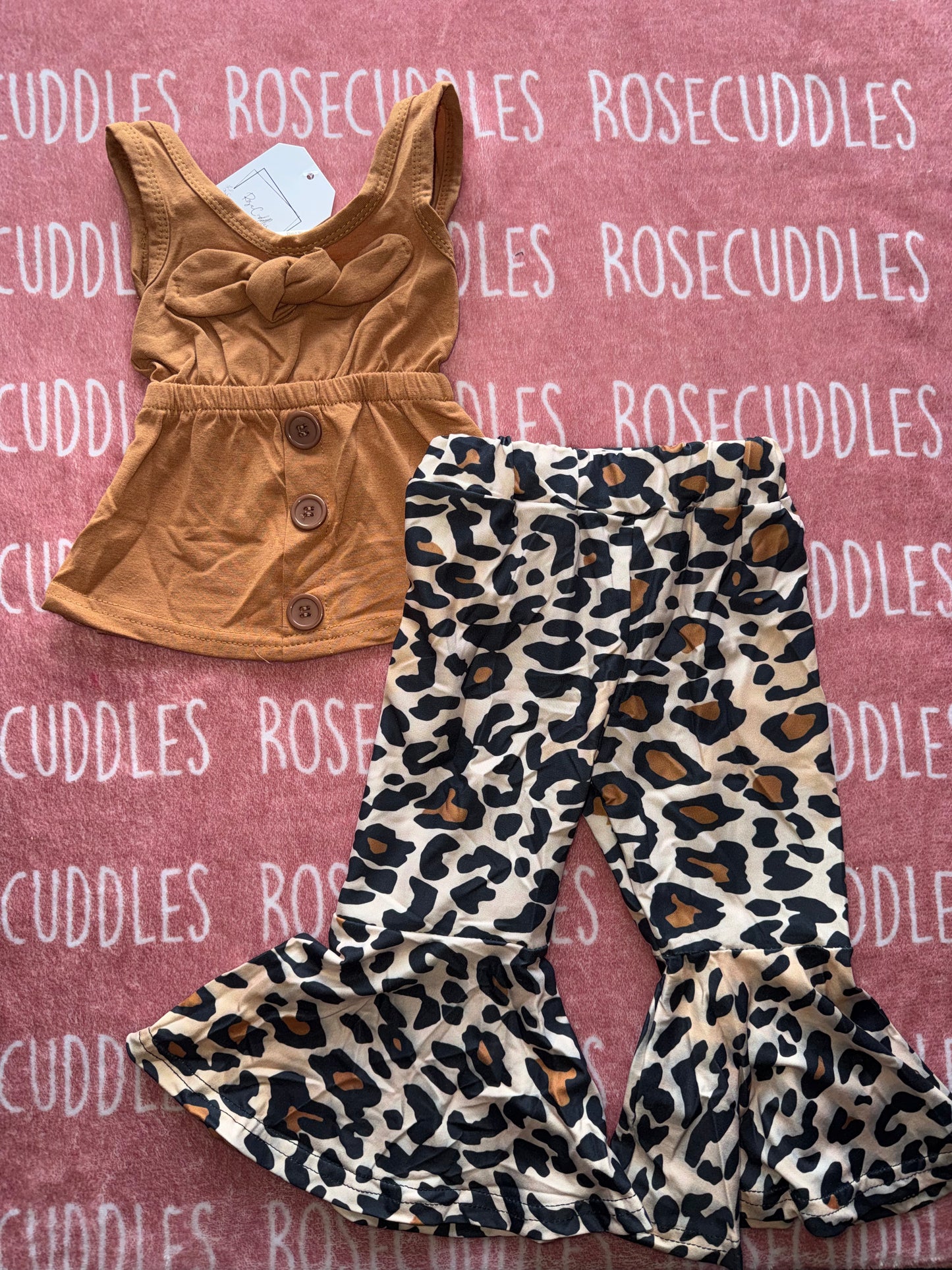 Leopard BellBottom Set