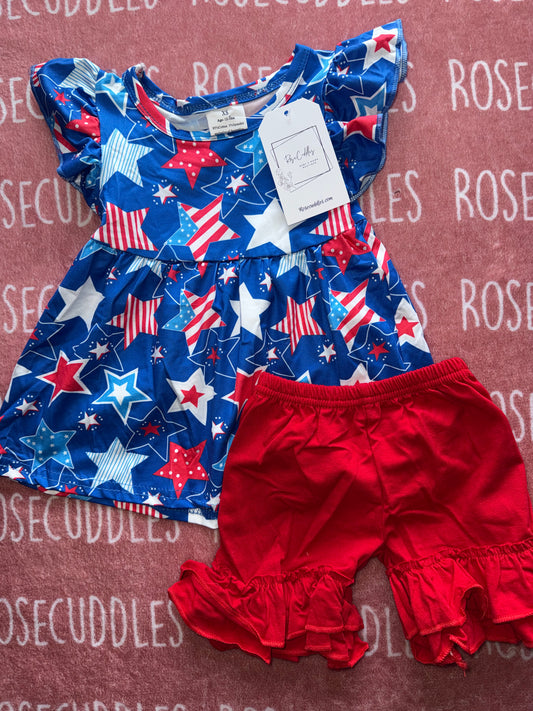 Ruffled Stars Tunic Set