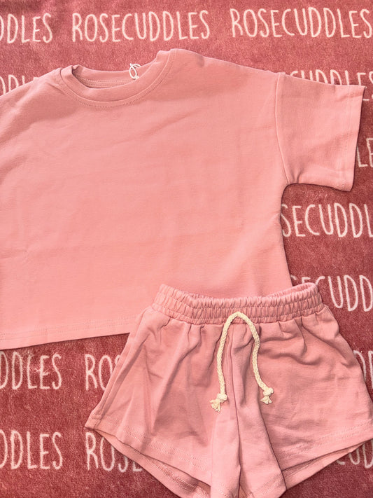 Pink Boxy Slouchy Set