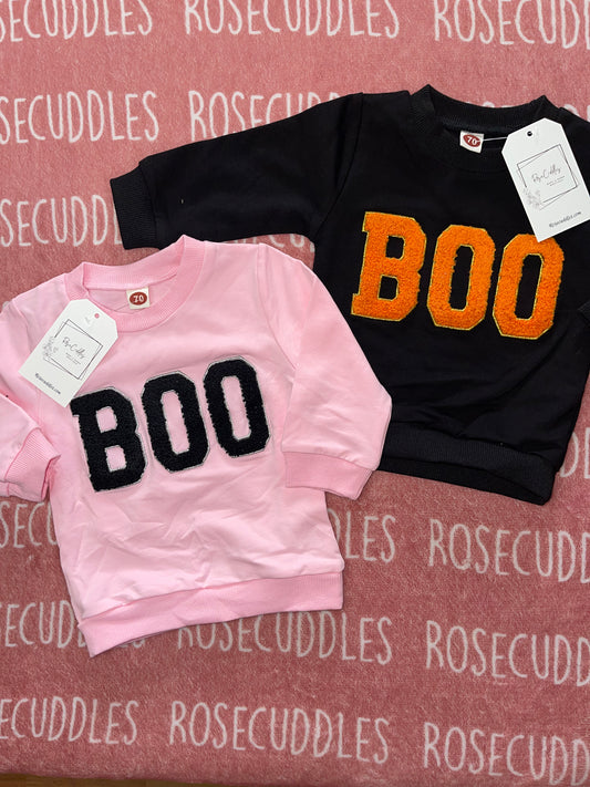 Chenille BOO Crewnecks