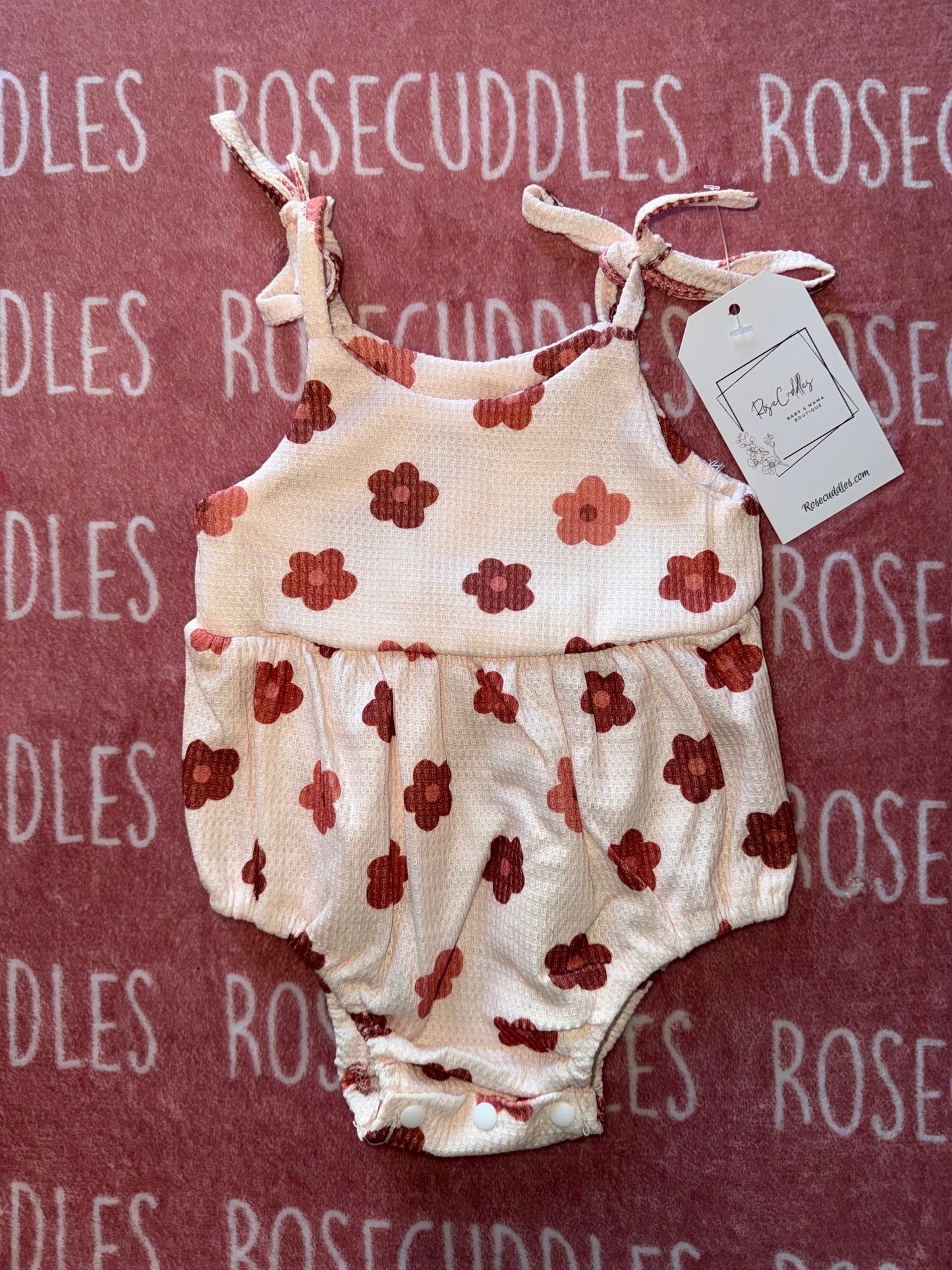 Neutral Daisy Bubble Onesie